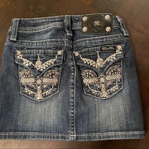 Miss Me denim jean skirt sz 10
